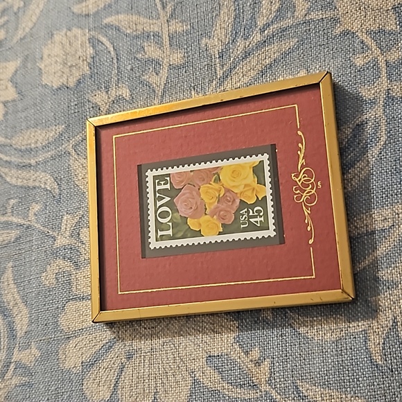 Collectable Framed Love Stamp on Stand - Picture 1 of 11